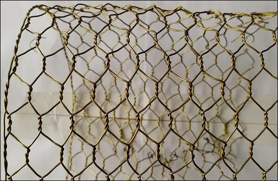 Brass Chicken Wire Architectural Mesh