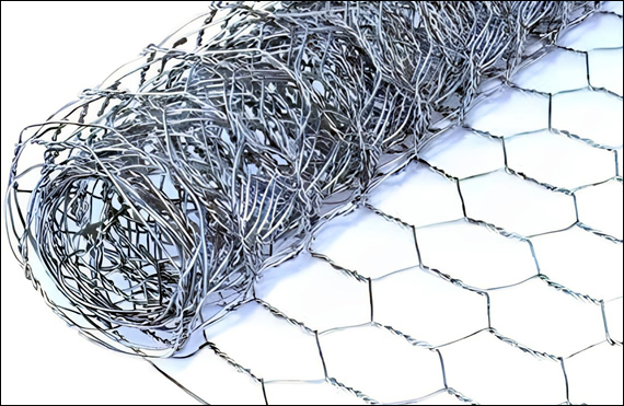 Double galvanized hexagonal mesh for gopher fencing