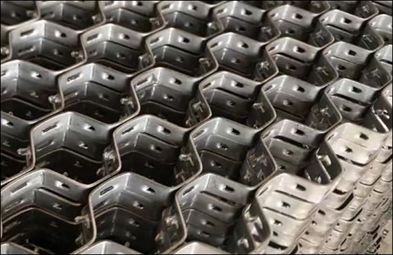 Clinched hex mesh grating stainless steel 304 for refractory lining