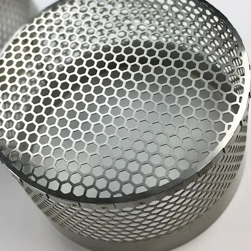 hexagonal hole perforated filter tubes