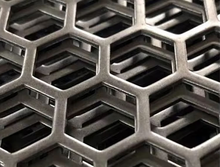 Hexagonal Hole Perforated Metal Mesh